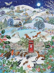 British Village Winter Meme Template