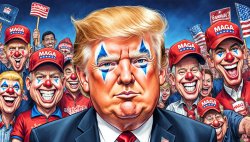 Donald Trump clown face clownface MAGA supporters Meme Template