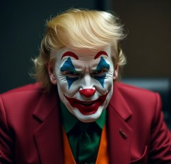 Donald Trump Joker clown face clownface Meme Template