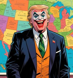 Donald Trump Joker clown face clownface Meme Template