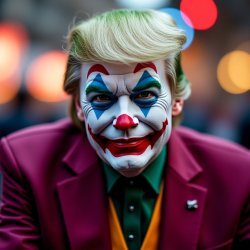 Donald Trump Joker clown face clownface Meme Template