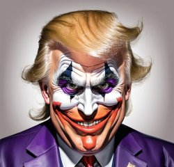 Donald Trump Joker clown face clownface Meme Template