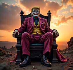 Donald Trump Joker clown face chaos Meme Template