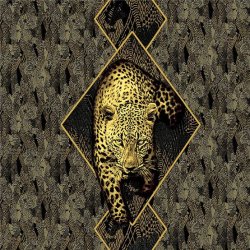 Roberto Cavalli Gold Leopard On Gold Foil Base Meme Template