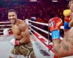 Anthony Joshua Smile Meme Template