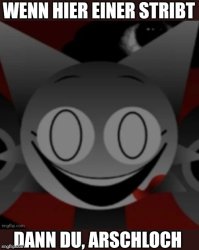 Wenn hier einer stribt, dann du, arschloch Meme Template