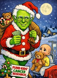 Breadline Bernie Grinch Meme Template