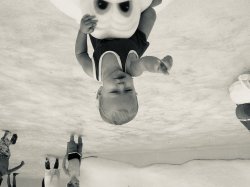 Boy Pool Upside Down Image Mode Meme Template