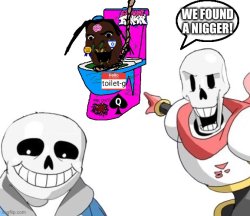 Sans & Papyrus go COON Hunting Meme Template