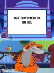 Shere Khan Watching EG The Camping Episode Meme Template