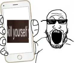 Soyjak tells you to KYS Meme Template