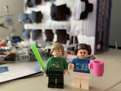 Xmas luke and leia Meme Template