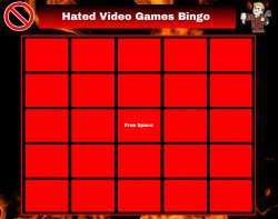 hated video games bingo Meme Template