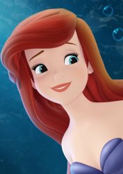 Ariel Smiling Meme Template