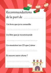 Recommandations de Noel Meme Template