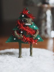 Christmas tree frog Meme Template