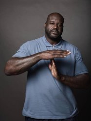 Shaq timeout Meme Template