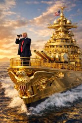 Donald Trump battleship golden luxury Meme Template