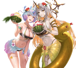 Gullveig summer duo with Seidr, Fire Emblem Heroes Meme Template