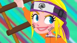 Polly Pocket disguised as Naruto Meme Template