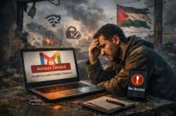 hashtag#Digital Deprivation in Gaza Meme Template