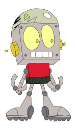 Robot Jones in ok ko art style Meme Template