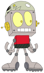 Robot Jones in ok ko art style Meme Template