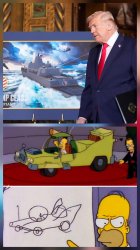 Trump ship homer car Meme Template