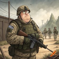 soldier Meme Template