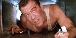 John Mcclane in roof vent Meme Template