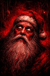 SANTA UP TO SHIT Meme Template