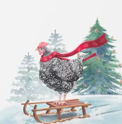 Chicken Christmas Meme Template