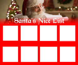 Santa's Nice List Meme Template