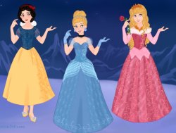 Snow White Cinderella and Aurora Meme Template