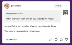 Jax & Caine Are modelled after Gooseworx’s OWN flaws Meme Template