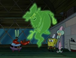 flying dutchman gives mr krabs money Meme Template