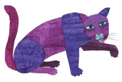 Purple Cat Licking His Leg? Meme Template