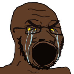 Black Soyjack Meme Template