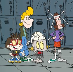 Robot Jones and Friends at School Meme Template