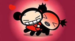 Pucca and Garu Meme Template