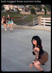 Butt Mogged These Zoomers Meme Template