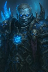 B.J. Blazkowicz as a death knight from the World of Warcraft Meme Template