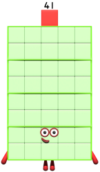 Numberblock 41 Meme Template