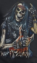 HeaVy Metal Skeleton Meme Template