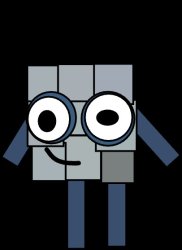 Numberblock Poorly Drawn 9 Meme Template