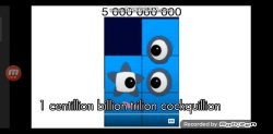 Numberblock Cursed 5000000000 Meme Template