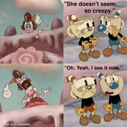 She Doesn't Seem So Creepy Meme Template