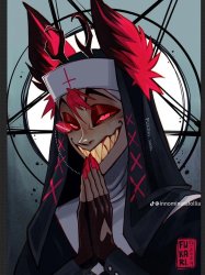 Alastor Nun (Hazbin Hotel) Meme Template