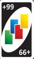 Uno 99+ card Meme Template