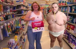 Fat man wearing a diaper sex Meme Template